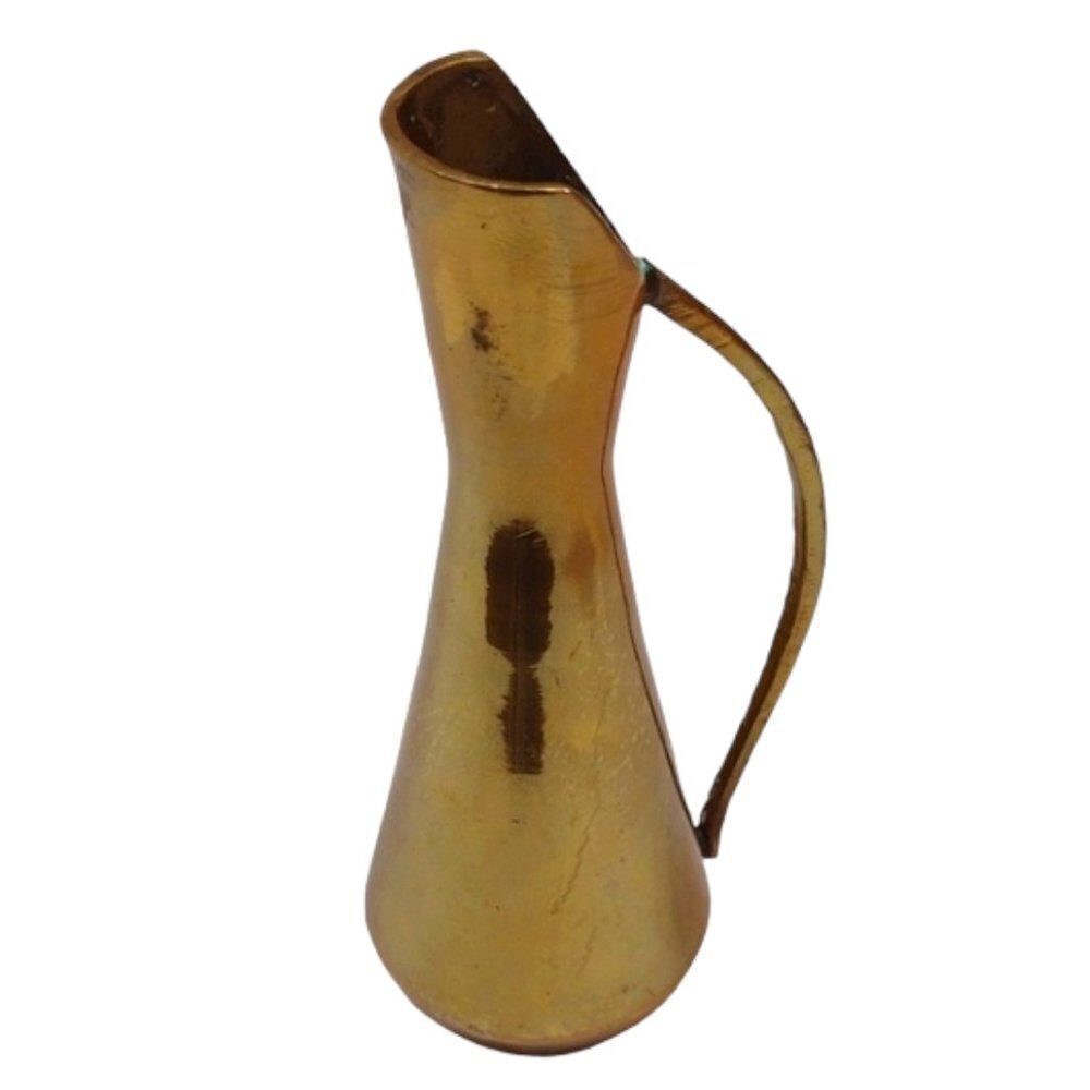 Vintage‎ Small Brass Handled Bud Vase 5.5 in High